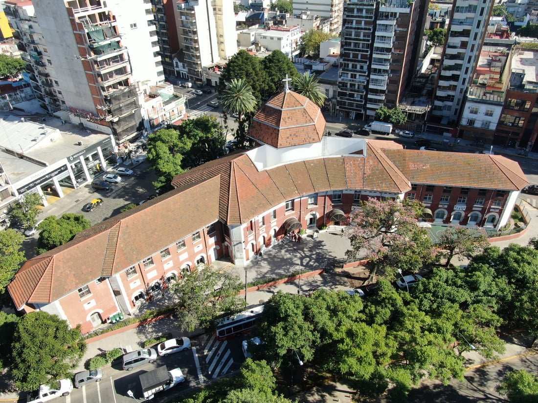 Vista aérea del Colegio Divino Rostro